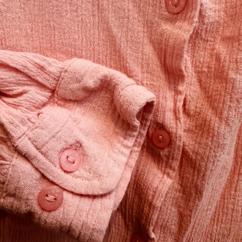 Orvis Pink Button Down Shirt 100% cotton made in India - Picture 4 of 4